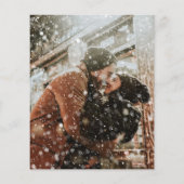 Budget Pine Tree Foto Winter Wonderland Wedding (Rückseite)