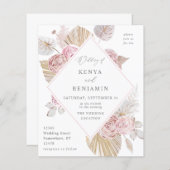 Budget Pink Boho Floral Wedding (Vorne/Hinten)