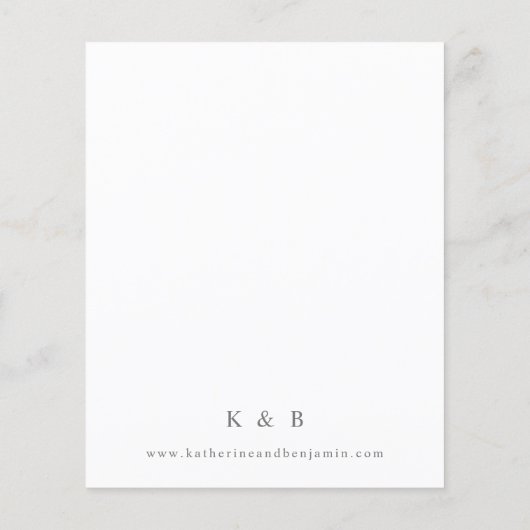 Budget Pink Boho Floral Wedding Flyer (Hinten)