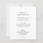 Budget Pink Boho Rose Neue Adresskarte (Rückseite)