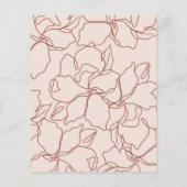 Budget Pink & Boho Rust Bridal Brunch & Bubbly (Rückseite)