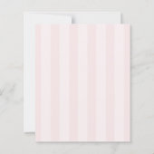 Budget pink bow girl baby shower invitation (Rückseite)