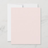 BUDGET Pink Bow Rose Floral First Communion Invite (Rückseite)