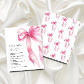 Budget Pink Bow Sie bindet das Brautparty des Knot Flyer