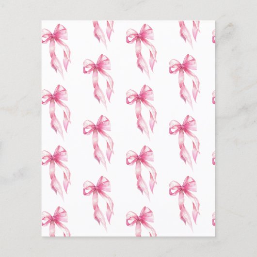 Budget Pink Bow Sie bindet das Brautparty des Knot Flyer (Hinten)