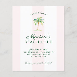 BUDGET Pink Cabana Strip Beach Club Geburtstag