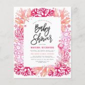 Budget Pink Coral & Jellyfish Kinderdusche (Vorderseite)