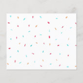 Budget Pink Donuts Girl's Baby Shower Einladung (Rückseite)