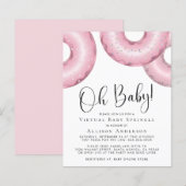 Budget Pink Donuts Virtual Baby Sprinkle laden (Vorne/Hinten)