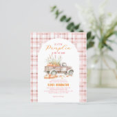 BUDGET Pink Ein kleines Pumpkin Truck Baby Dusche (Stehend Vorderseite)