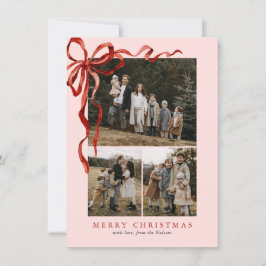 Budget Pink Elegante Red Bow Weihnachten Vier Foto