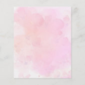 Budget Pink Elephant Baby Girl Dusche Einladung (Rückseite)