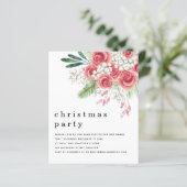 Budget Pink Floral Berries Weihnachtsfest Party Ei (Stehend Vorderseite)