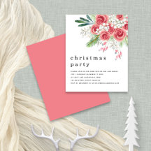Budget Pink Floral Berries Weihnachtsfest Party Ei