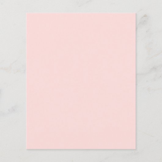 Budget Pink Floral First Heilige Kommune Einladung (Rückseite)