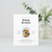 Budget Pink Floral Parfüm Flasche Brautparty (Stehend Vorderseite)