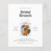 Budget Pink Floral Parfüm Flasche Brautparty (Vorderseite)