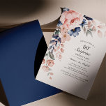 Budget Pink Floral Script 60. Geburtstag Einladung<br><div class="desc">Dusty Blue Pink Floral Surprise 60. Geburtstag Party Einladung können Sie leicht mit Ihren Party-Details,  indem Sie auf die Schaltfläche "Personalisieren".</div>