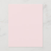 Budget Pink Florals Jubiläumsessen Einladung (Rückseite)