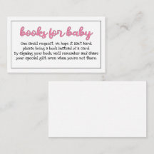 Budget Pink/Girl "Books for Baby" Beilage