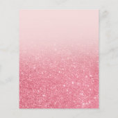 BUDGET PINK Glitzer Ombre Girly Foto Abschluss (Rückseite)