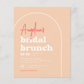 Budget Pink Hippie Boho Arch Brunch Brautparty (Vorderseite)