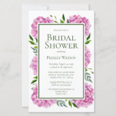 Budget Pink Hydrangeas Brautparty (Vorderseite)