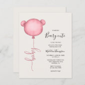 Budget Pink Jemand Beary Niedlich Balloon Babydusc (Vorne/Hinten)