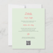 Budget Pink Lemonade Oh Baby Dusche QR Code (Rückseite)