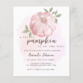 Budget Pink Little Pumpkin Herbst Babydusche (Vorderseite)