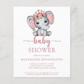 BUDGET PinK Princess Elephant Baby Girl FLYER (Vorne)