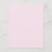 Budget Pink Ribbon Wasserfarbe Bow Girl Babydusche (Rückseite)