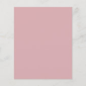Budget Pink RSVP Karte (Hinten)