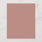 Budget Pink Script Blumendusche Einladung (Rückseite)