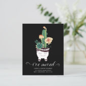 Budget Pink Succules Pot Moving Annoucement (Stehend Vorderseite)