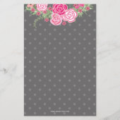 Budget Pink Umbrella Girl Baby Dusche Einladung (Rückseite)