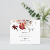 BUDGET Plum Cinnamon Wedding Fall Florals (Stehend Vorderseite)