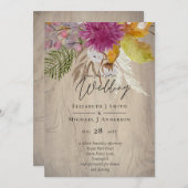 BUDGET Plum Cinnamon Wedding Fall Florals (Vorne/Hinten)