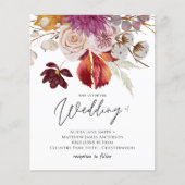 BUDGET Plum Cinnamon Wedding Fall Florals (Vorderseite)