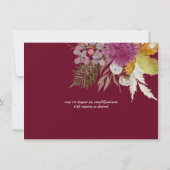 BUDGET Plum Cinnamon Wedding Fall Florals (Rückseite)