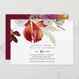 BUDGET Plum Cinnamon Wedding Fall Florals