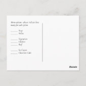 BUDGET Plum Cinnamon Wedding Fall Florals Postkarte (Rückseite)