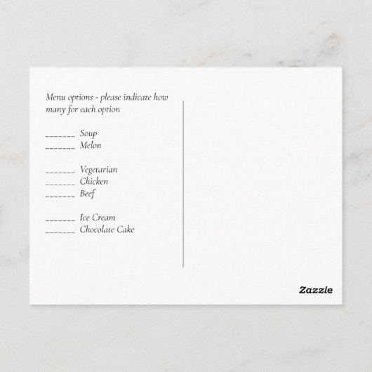 BUDGET Plum Cinnamon Wedding Fall Florals Postkarte (Rückseite)