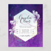 Budget Plum Lila Floral Wedding All-in-1 (Vorderseite)