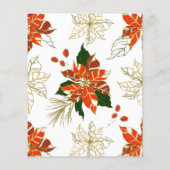 Budget Poinsettia Citrus Bridal Dusche Einladung (Rückseite)