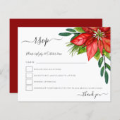 Budget Poinsettia Foliage Christmas RSVP (Vorne/Hinten)