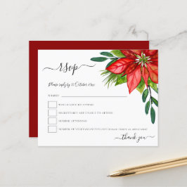 Budget Poinsettia Foliage Christmas RSVP
