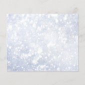 Budget Police Christmas Blue Kariert Glitzer Card (Rückseite)