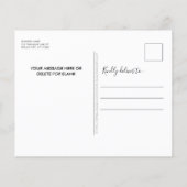 Budget Police Christmas Card Foto Thin Blue Flag (Rückseite)