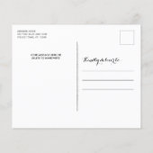 Budget Police Christmas Thin Blue Line Postkarte (Rückseite)